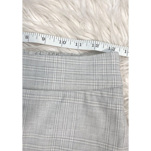Rachel Zoe Womens Gray Plaid Mini Skirt Light Gray Fully Lined Skirt NWOT SZ XS - Picture 7 of 11